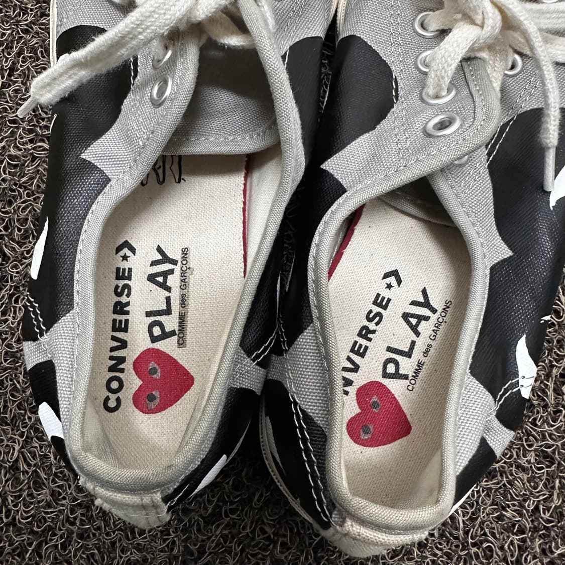 꼼데가르송 x 컨버스 잭 퍼셜 스니커즈 단화 260 상품이미지3