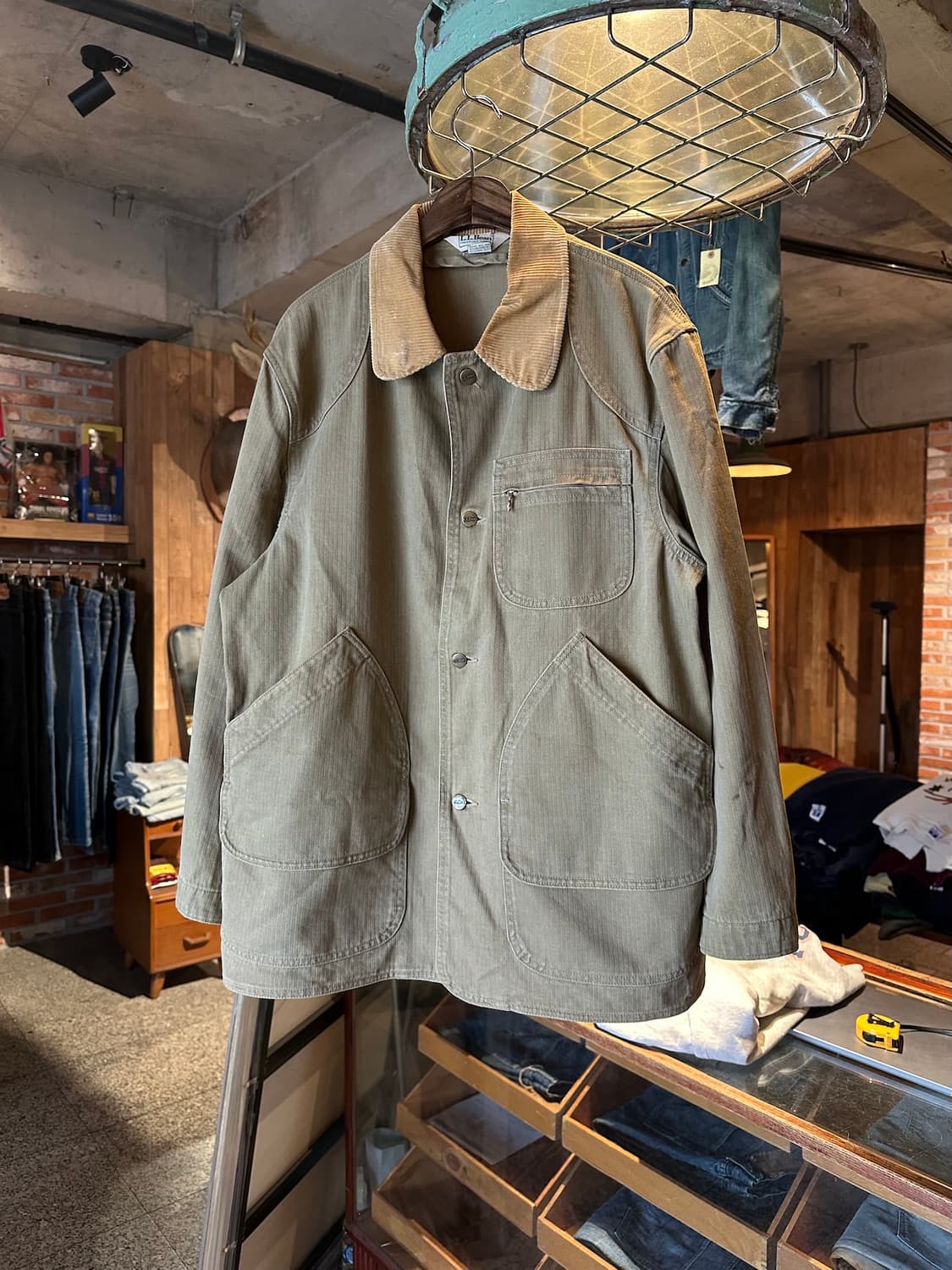 80s USA LL Bean 빈티지 엘엘빈 HBT 헌팅 자켓 상품이미지1