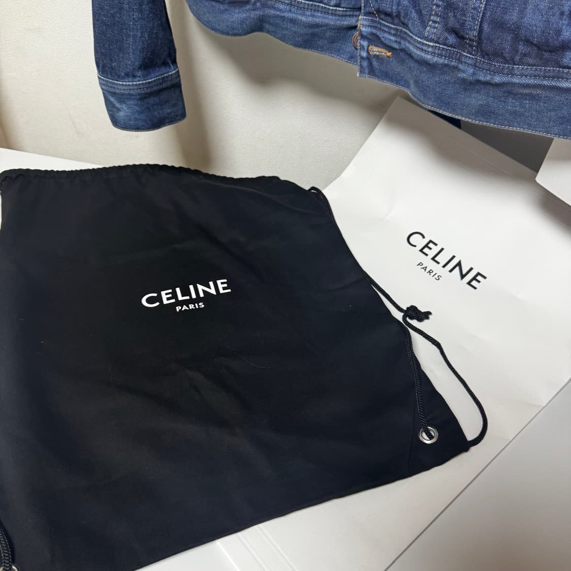 [새상품] 셀린느 파리 트러커 데님 자켓 M 상품이미지6