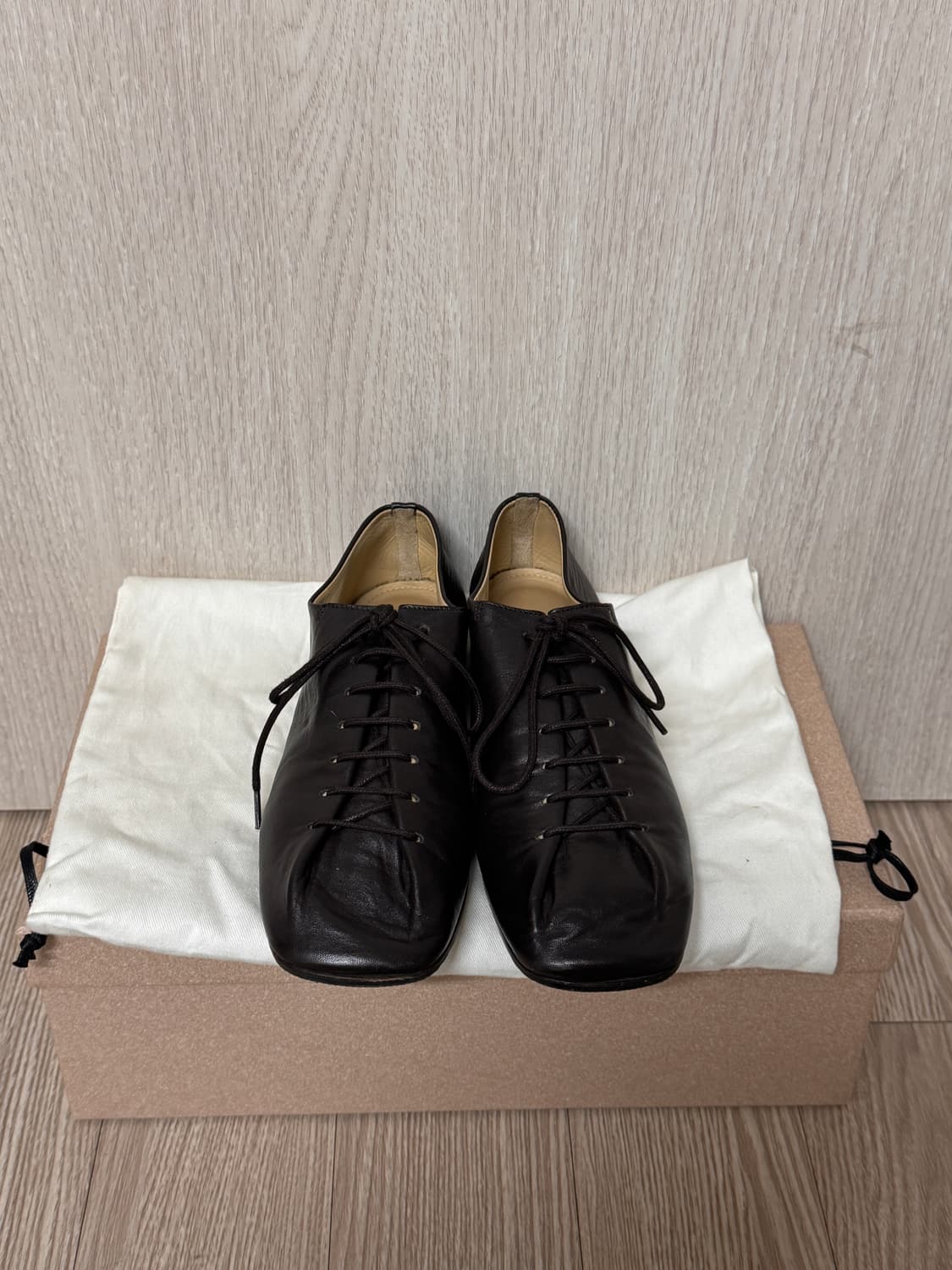 LEMAIRE 플랫 더비슈즈 36 (브라운) 상품이미지1