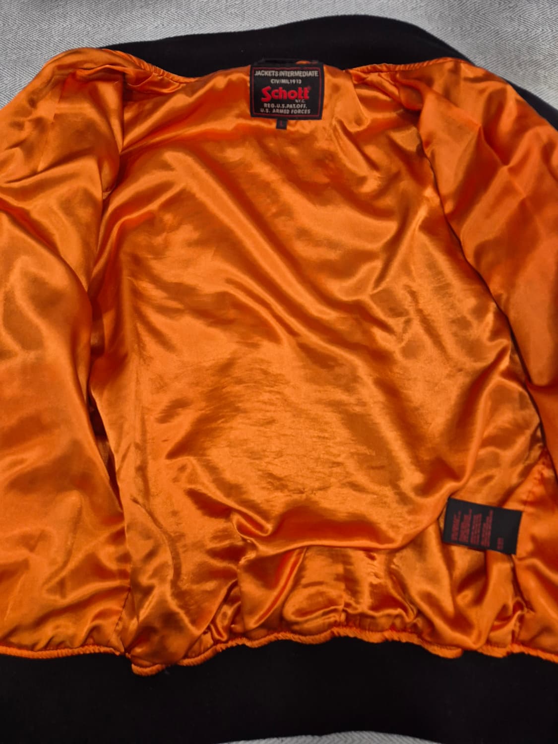 SCHOTT APACHE MA-1  항공자켓 붐버자켓 남성 100사이즈 상품이미지5