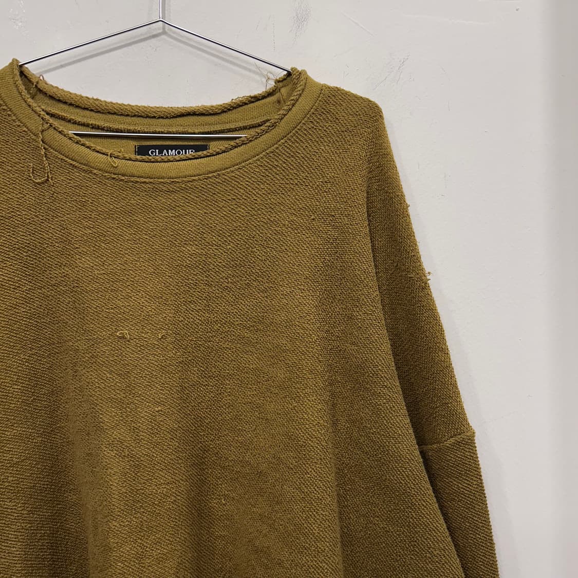 GLAMOUR 루즈핏 그런지 니트 롱슬리브 상품이미지1