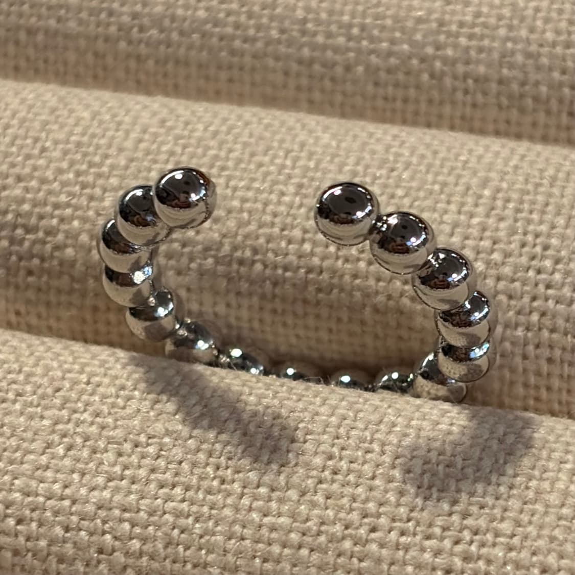 새상품 여성 신주 구슬 오픈링 반지  상품이미지7