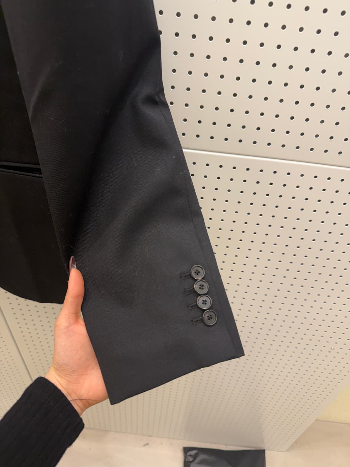 던스트 테일러드 블레이저 자켓 블랙 U1564 상품이미지4