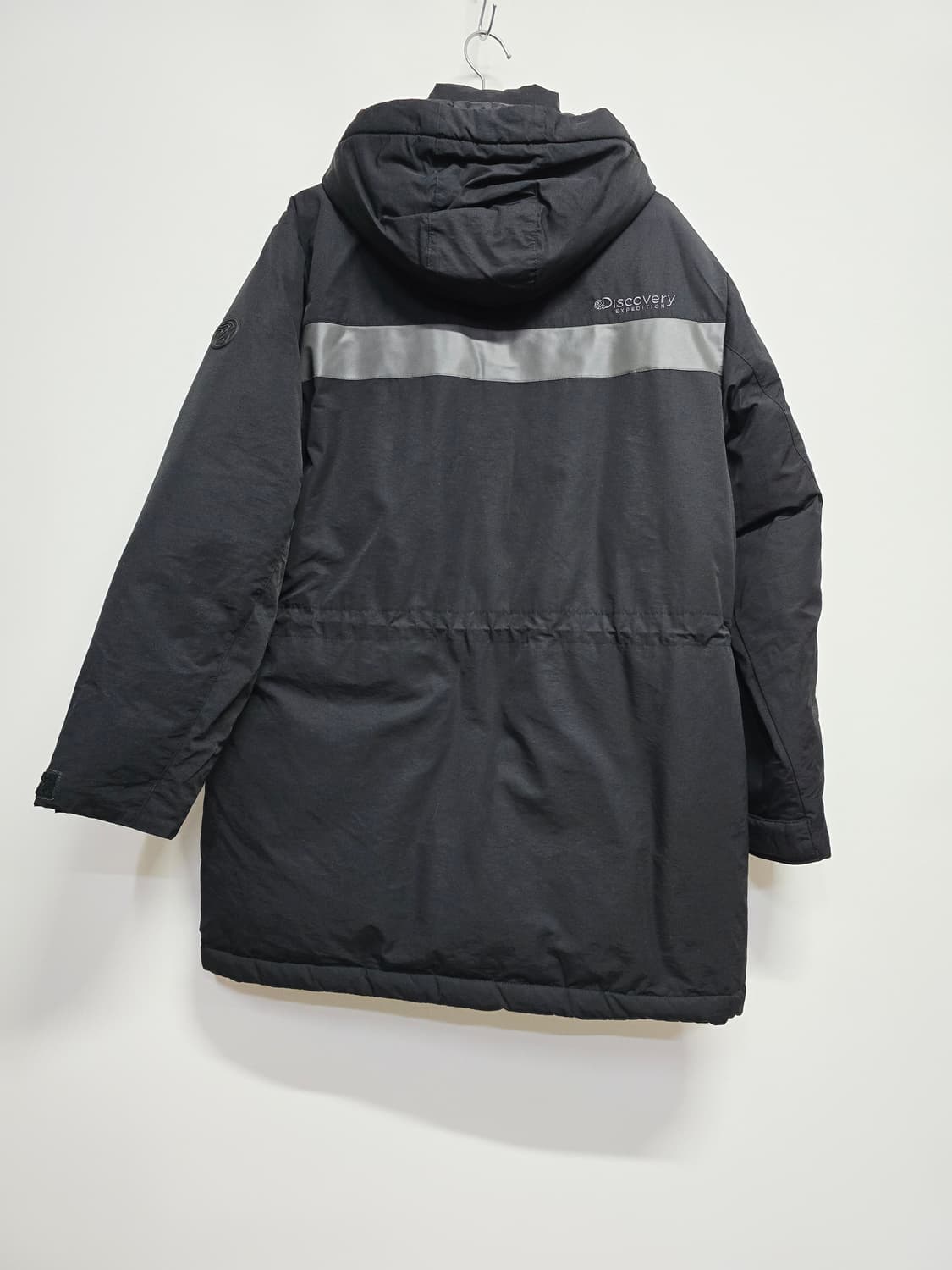디스커버리 블랙 후드 다운패딩 자켓 점퍼95 상품이미지4