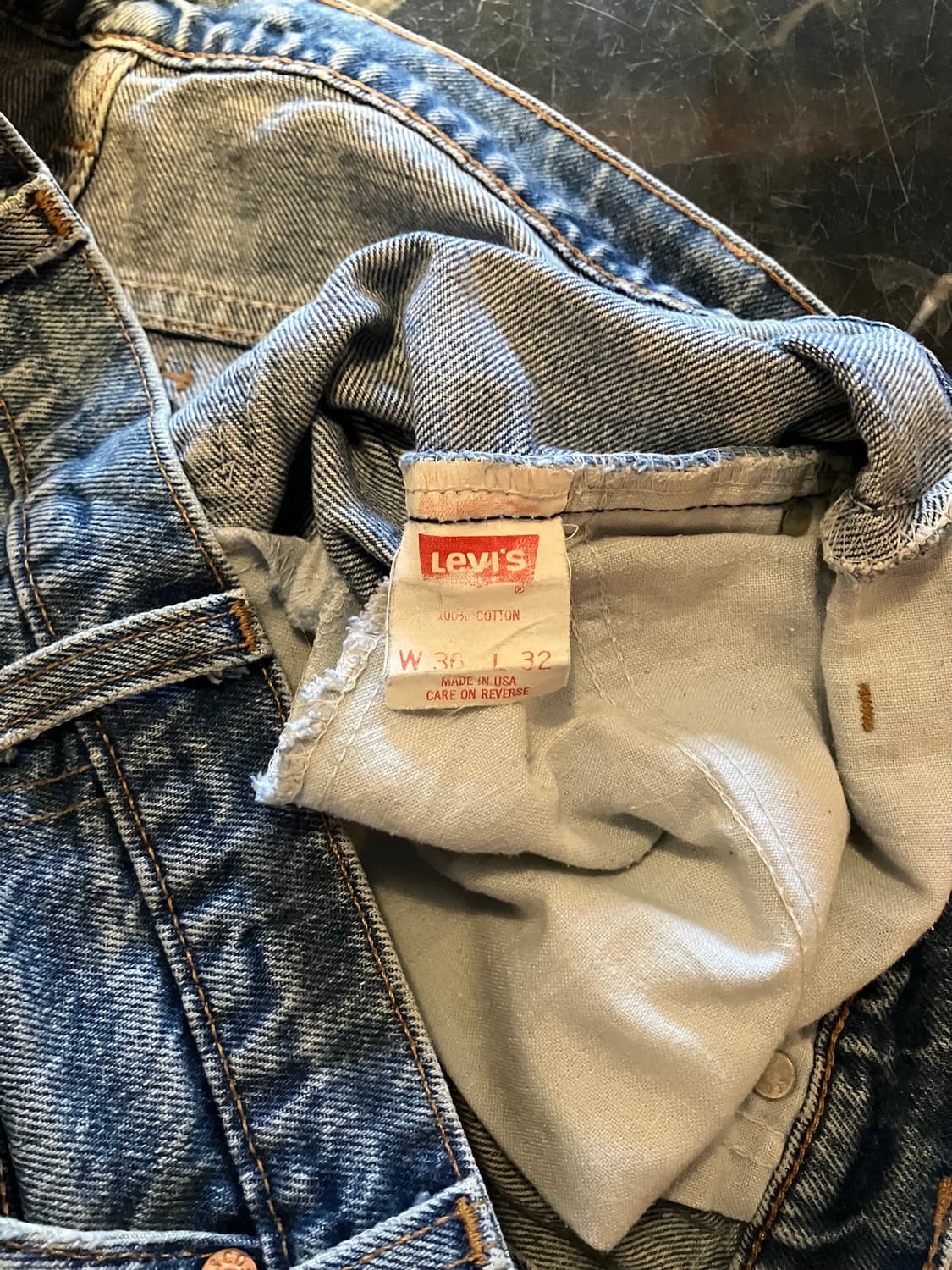 90s USA 빈티지 리바이스 517 부츠컷 데님 팬츠 상품이미지9