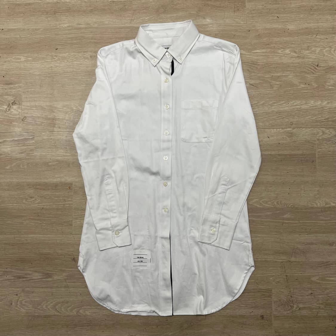 톰브라운 뉴욕 여성 라운드 햄 옥스퍼드 셔츠 [화이트] 55(S/90) 상품이미지1