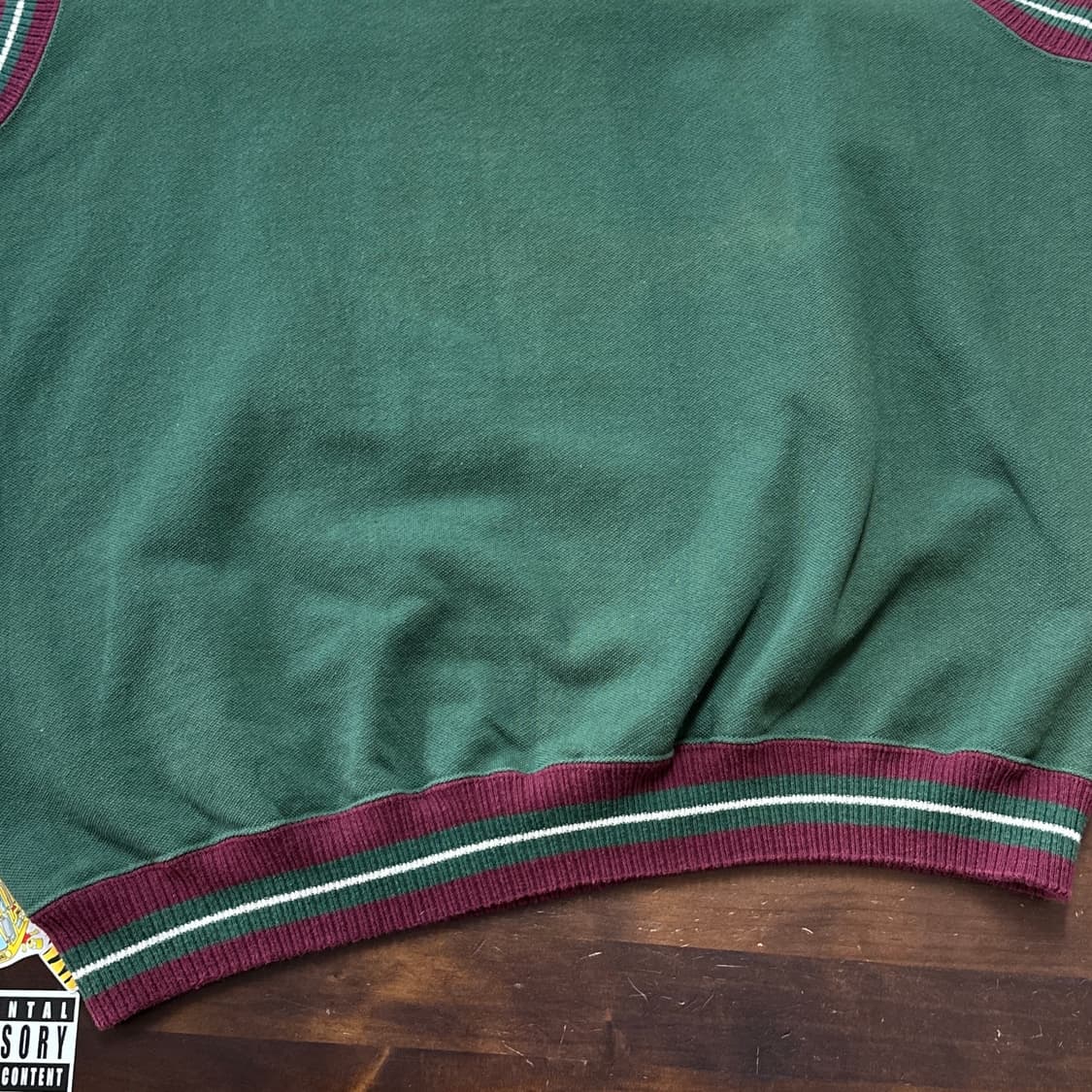 90s USA 오네이타 니트 베스트 XL 상품이미지4