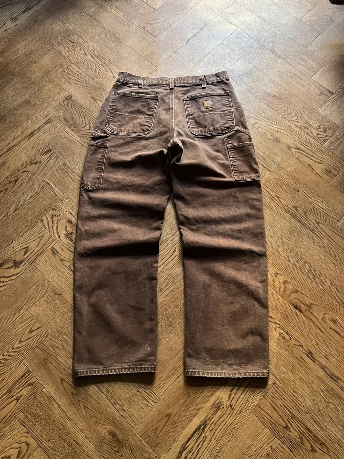 [33]칼하트 USA 다크브라운 싱글니 카펜터 워크팬츠 상품이미지1