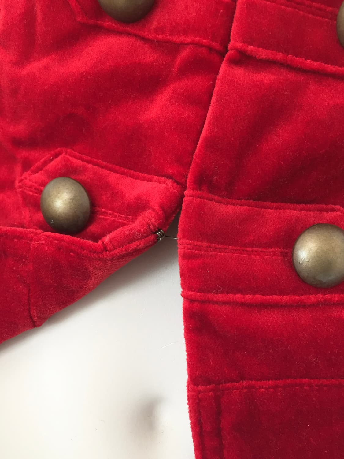 Red Velvet Napoleon-Style Jacket 상품이미지4