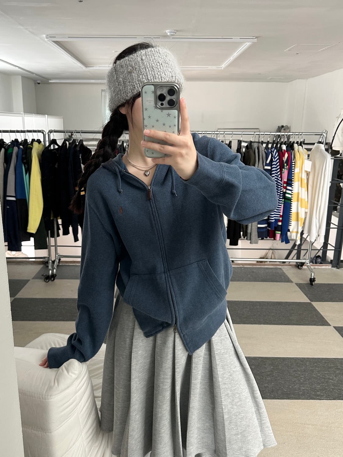 폴로 랄프로렌 뮤트블루 후드집업  상품이미지3