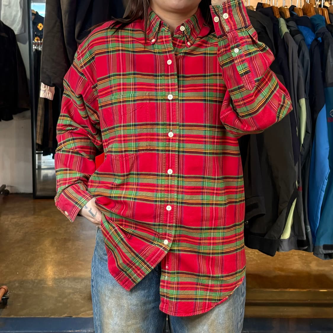 GAP 체크 셔츠 상품이미지1