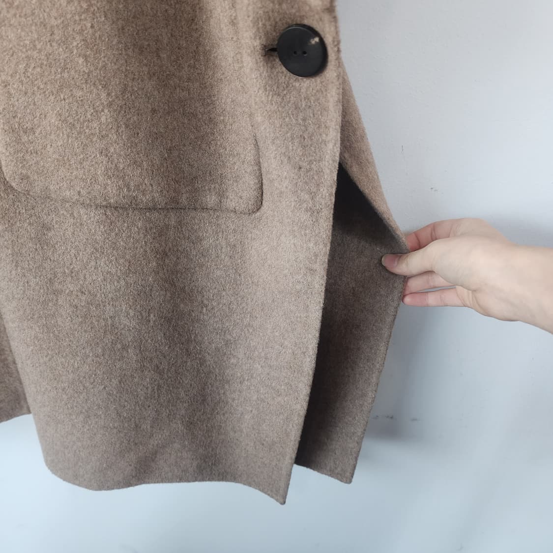 메종블랑쉬 케이프 코트 브라운 상품이미지6