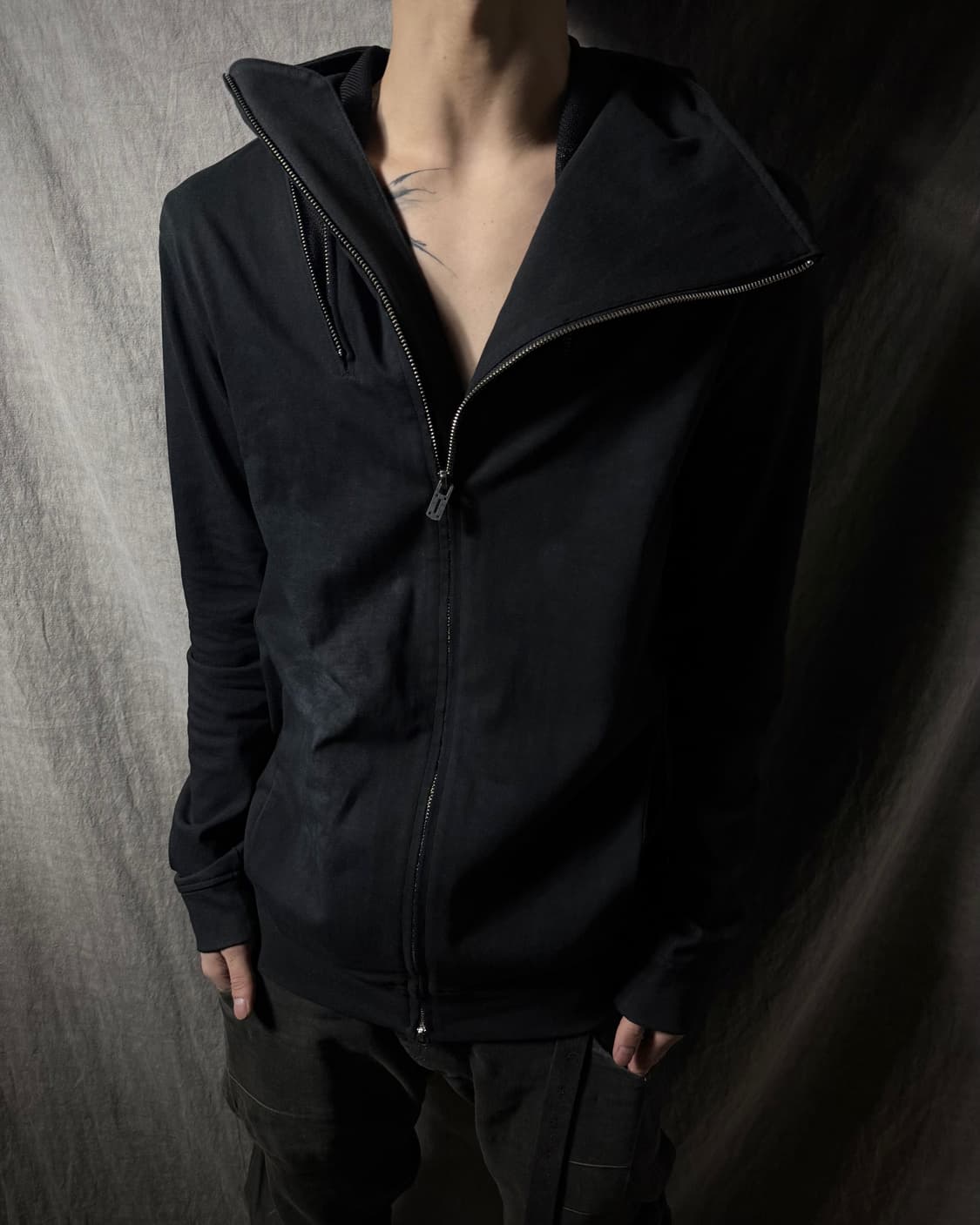 D.HYGEN Asymmetrical Zip Hoodie Jacket   상품이미지2