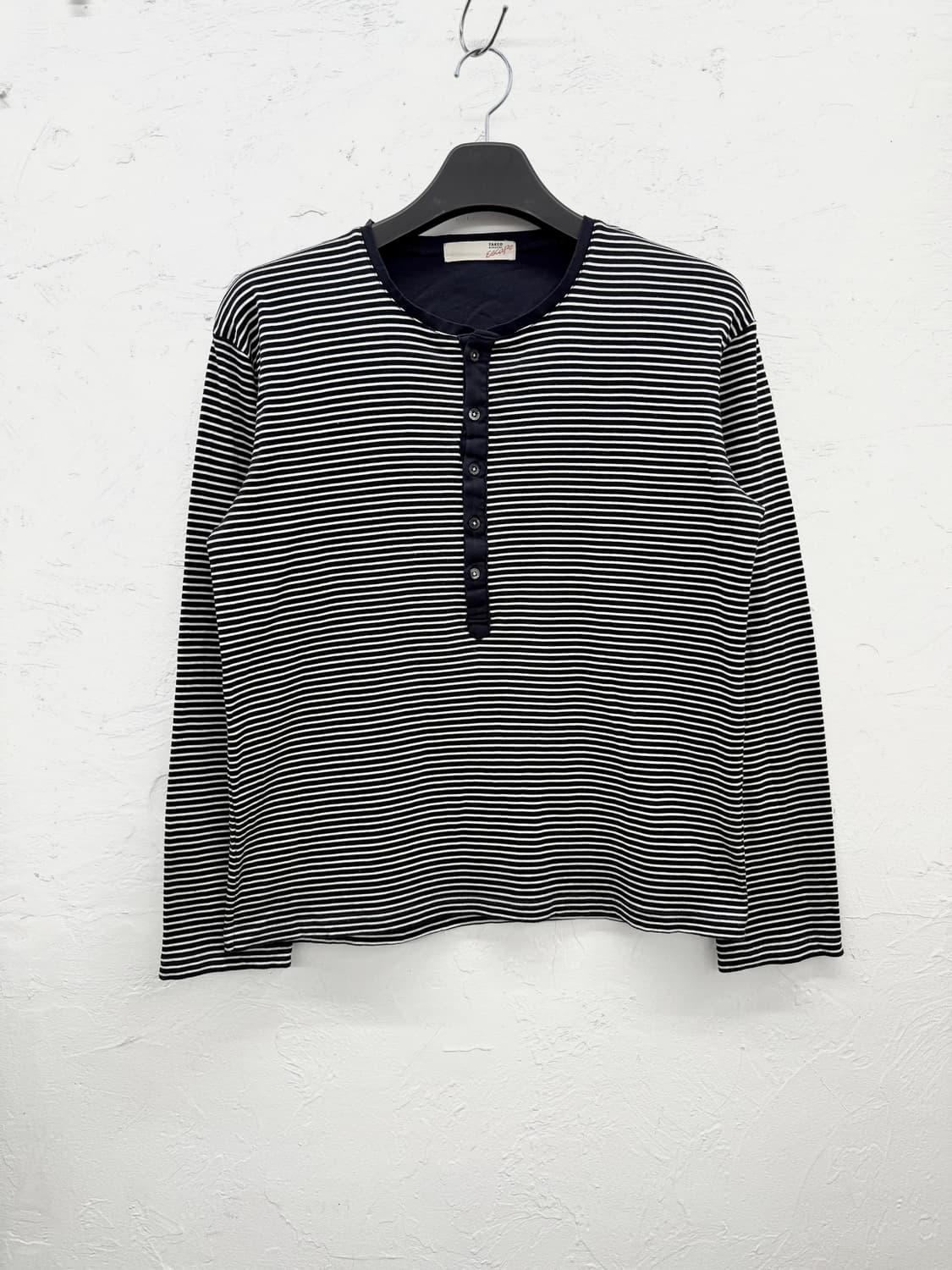 takeo kikuchi 스트라이프 헨리넥 롱슬리브 상품이미지1