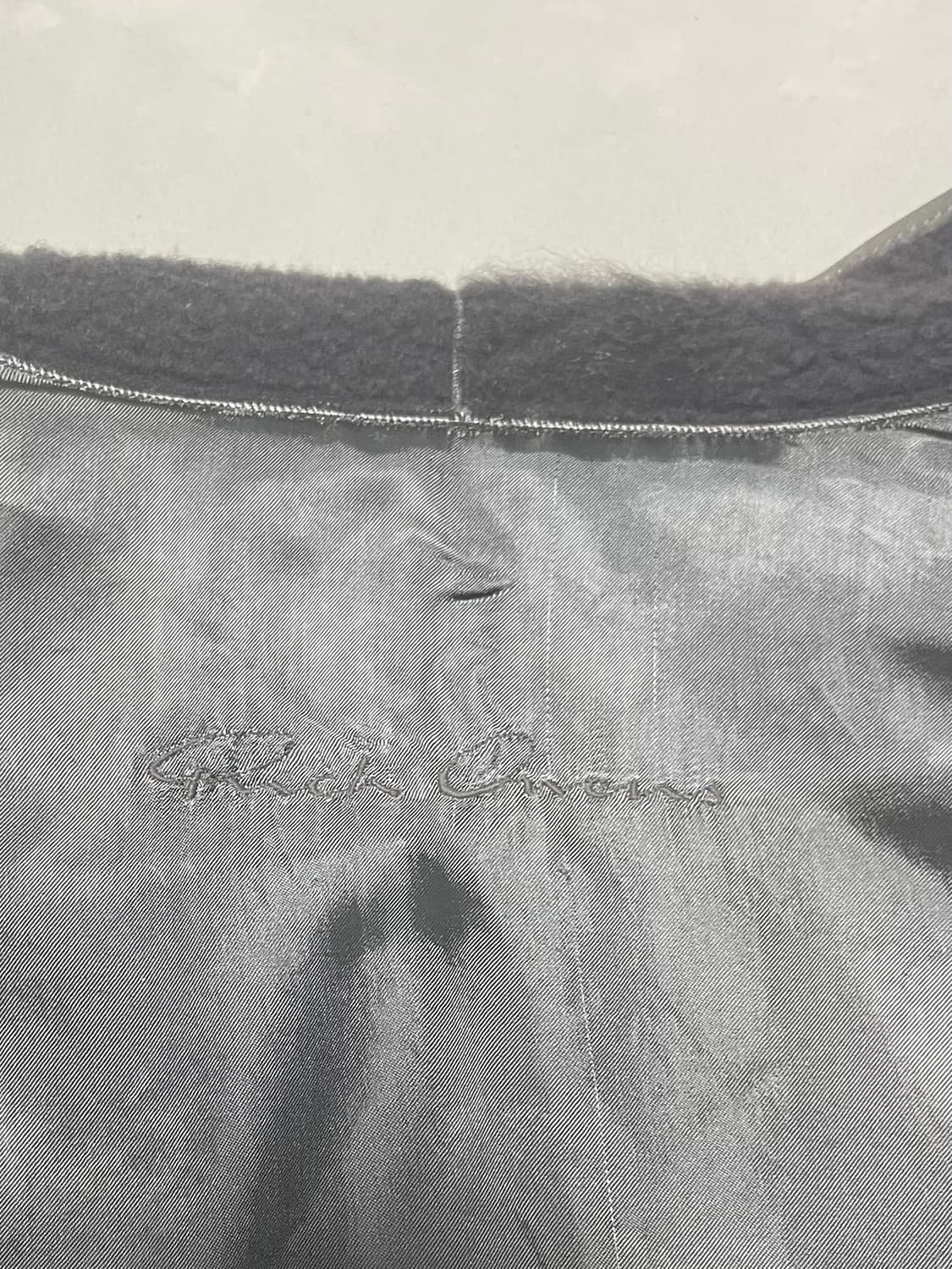 릭오웬스 13fw 하이넥 램스킨 사선지퍼 레더자켓 상품이미지6