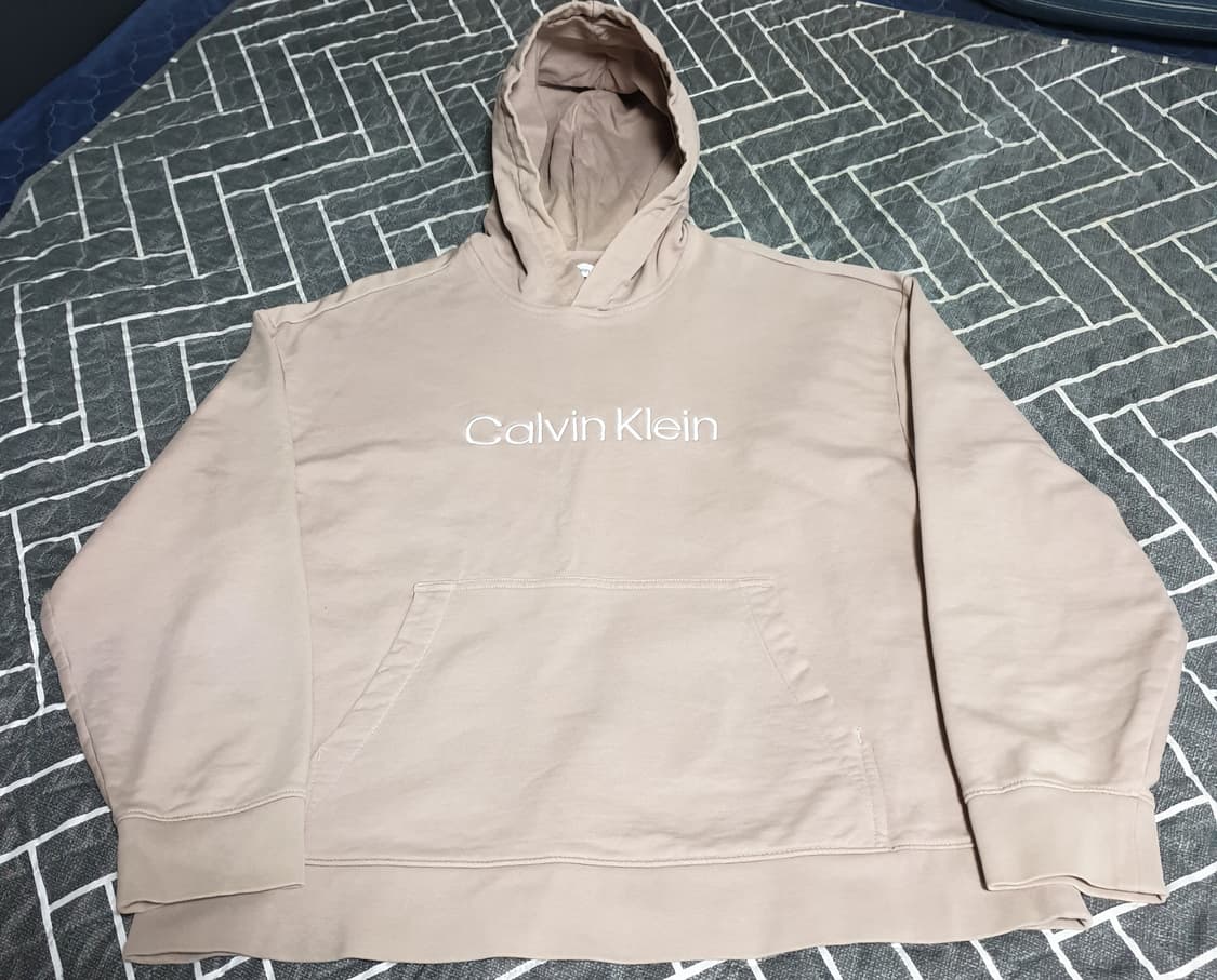 캘빈클라인 릴렉스핏 스탠다드로고 테리 풀오버 후드티 (L) 상품이미지1