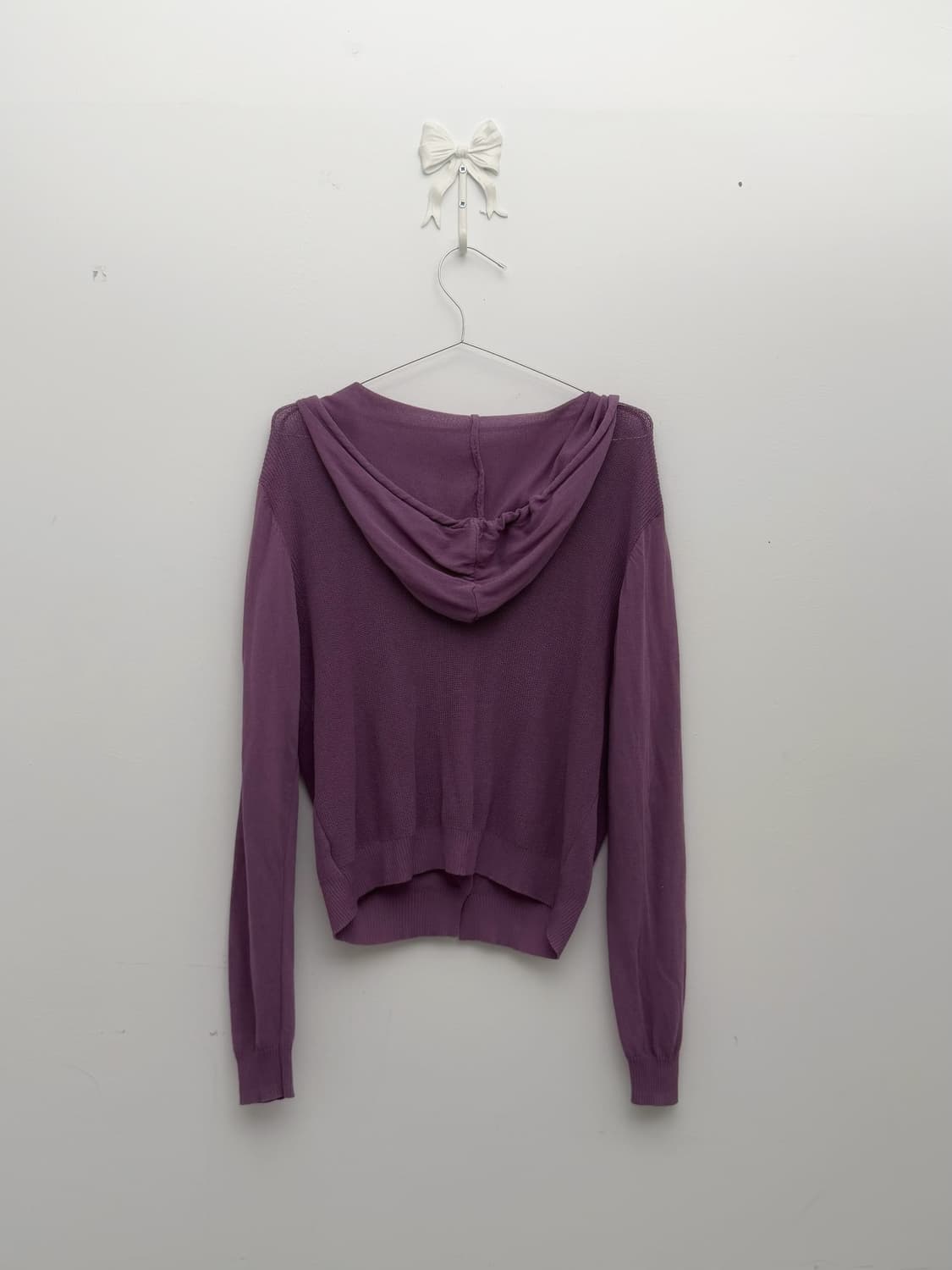 포도 루즈 후드 가디건 상품이미지2