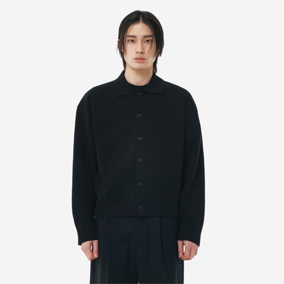 (M) EQL 버튼업 카라 가디건 상품이미지1