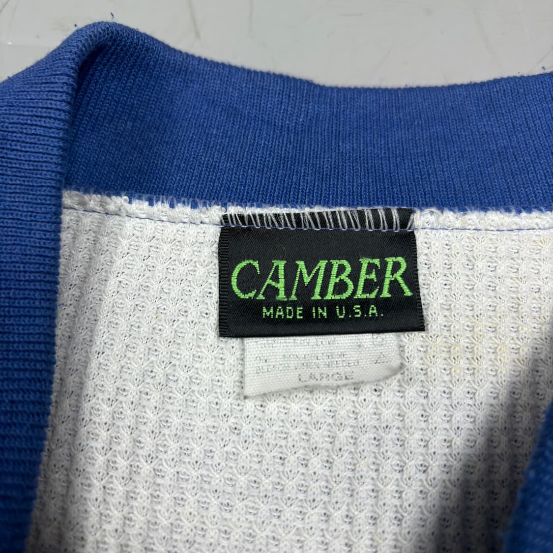 캠버 블루컬러 코튼 집업 상품이미지4