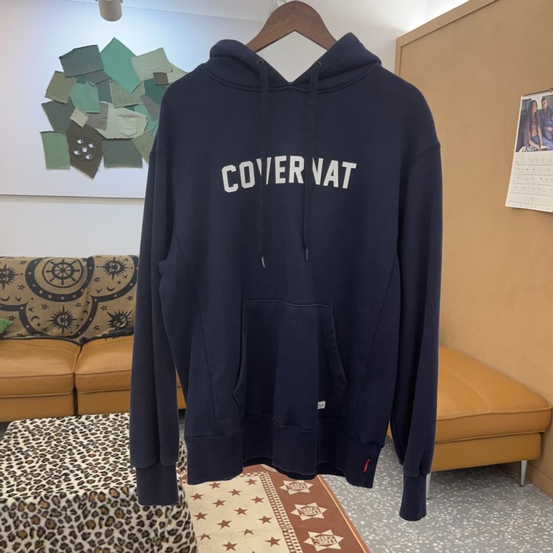 커버낫 올드스쿨 레트로 빈티지 스펠로고 후드티 L C09342 상품이미지3