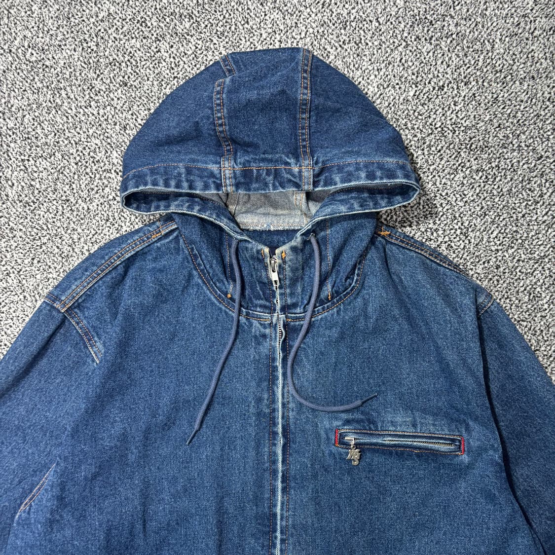 위캔더스 W 데님 후드 집업 (XL) 상품이미지2