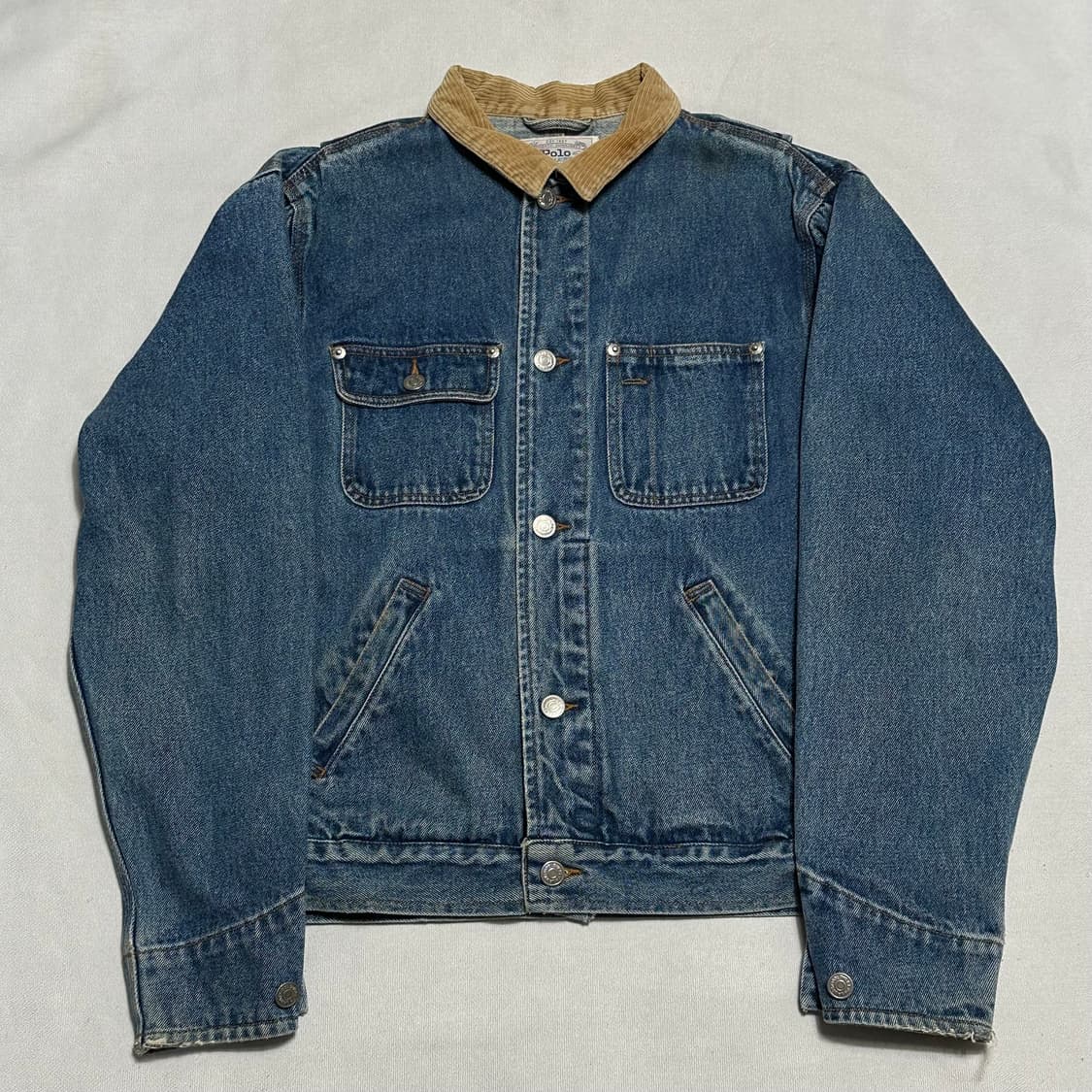 L 폴로랄프로렌  90s USA 빈티지 덩가리 데님 자켓 상품이미지2