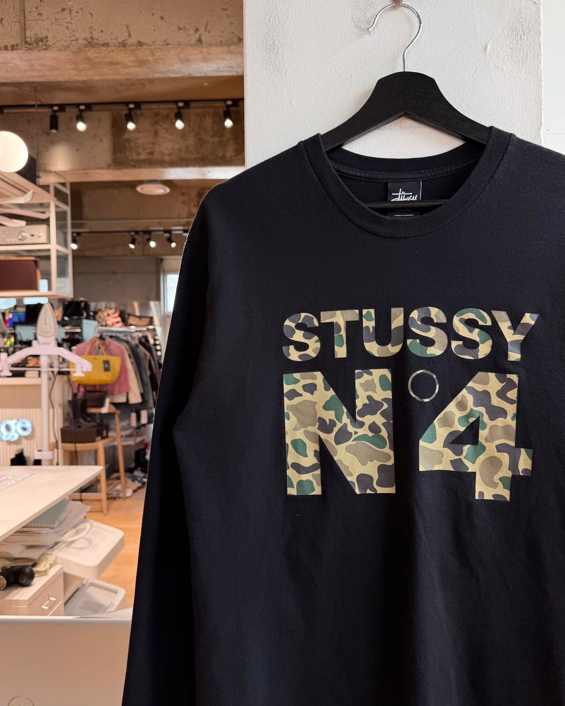 스투시 블랙 N4 데저트 카모 롱슬리브  상품이미지3