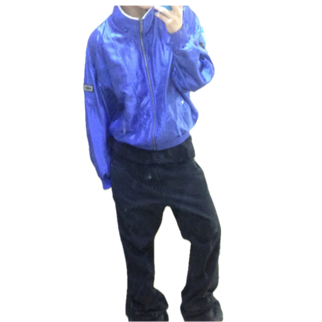 데상트 코발트 블루 나일론 점퍼 상품이미지1