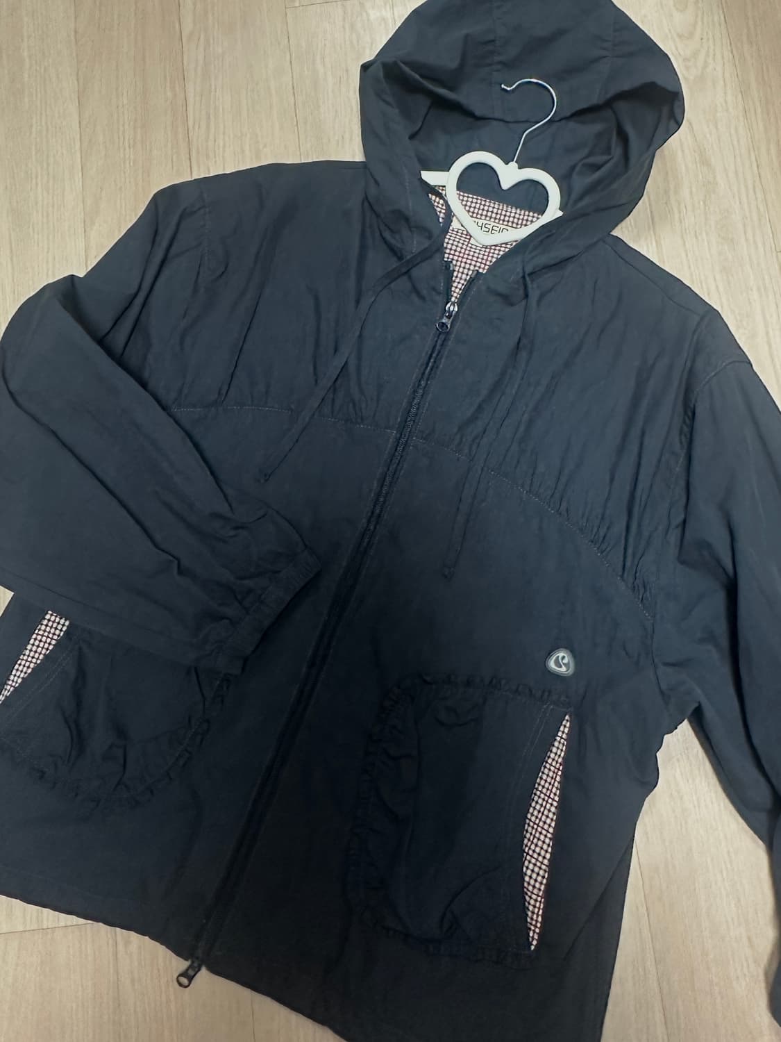 코이세이오 체크 링클스 윈드 브레이커 새상품 상품이미지4