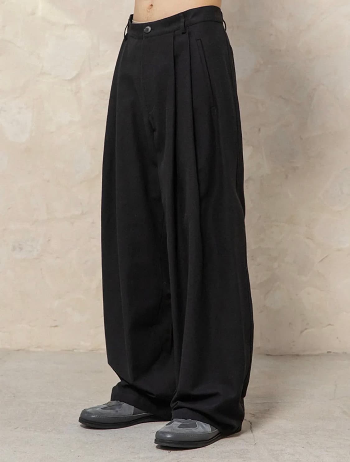 (2) 비긴202 워시드 코튼 도비 팬츠 [워시드 블랙] 상품이미지1