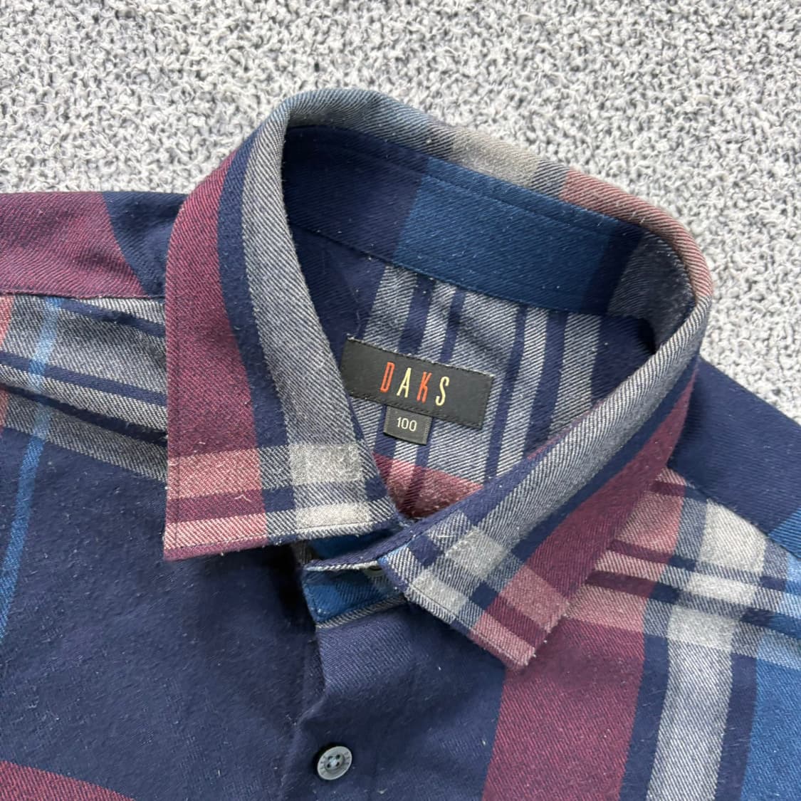 100 닥스 남성 체크 셔츠 남방 0402J 상품이미지2