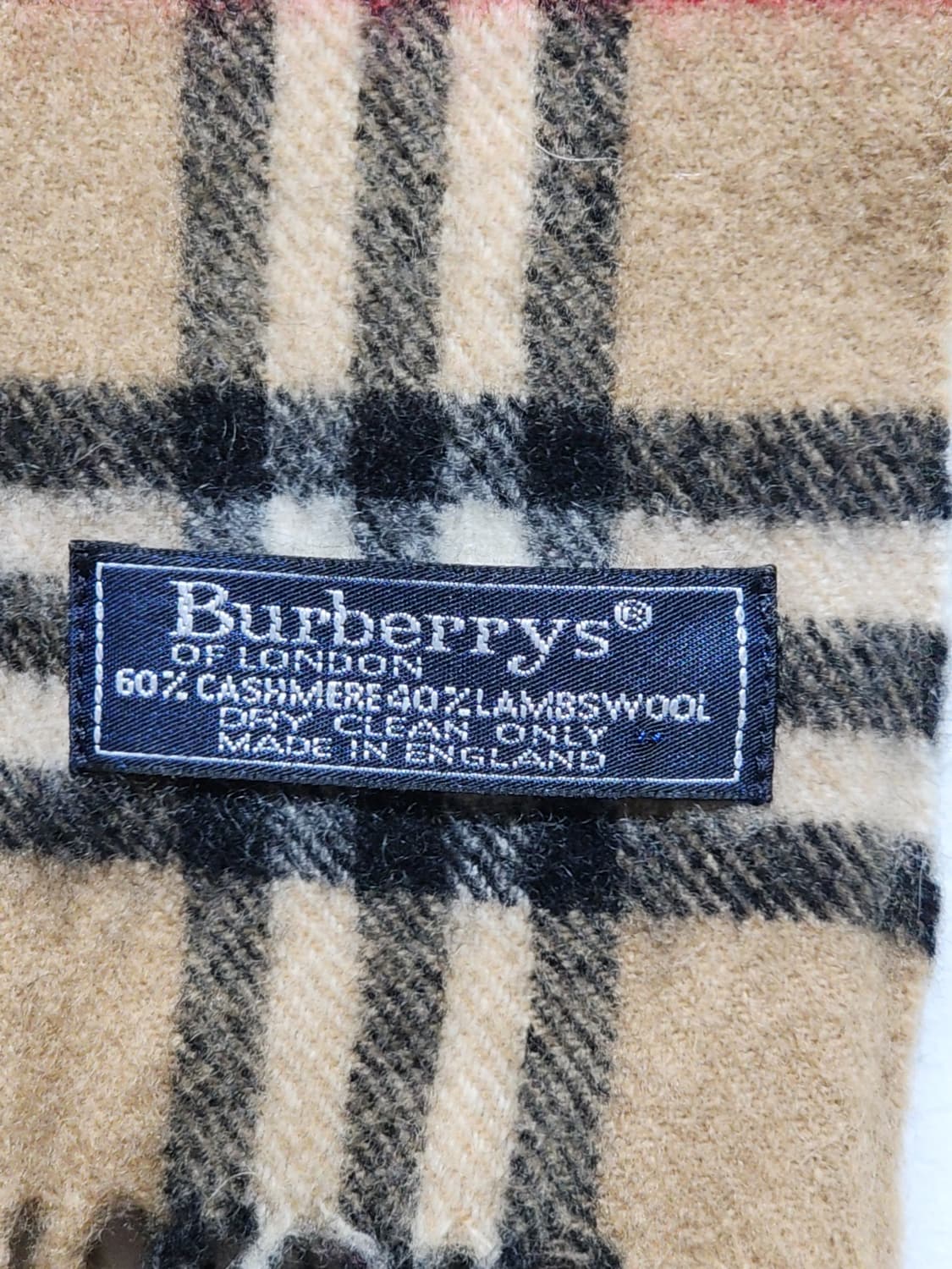 (정품) 버버리 캐시미어 머플러 노바체크 목도리 램스울  상품이미지4