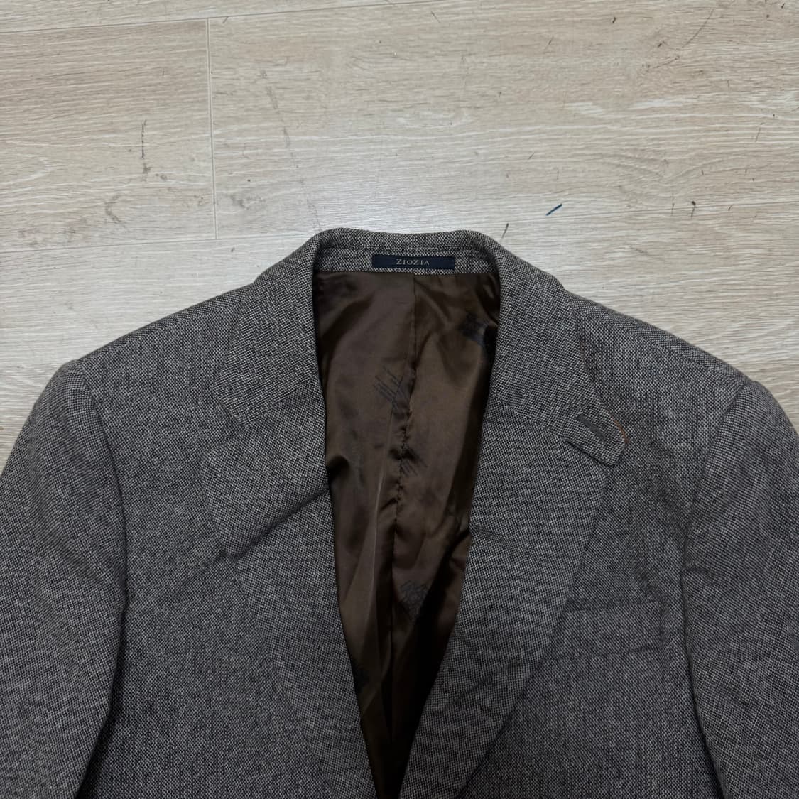 지오지아 헤링본 울 자켓 상품이미지2