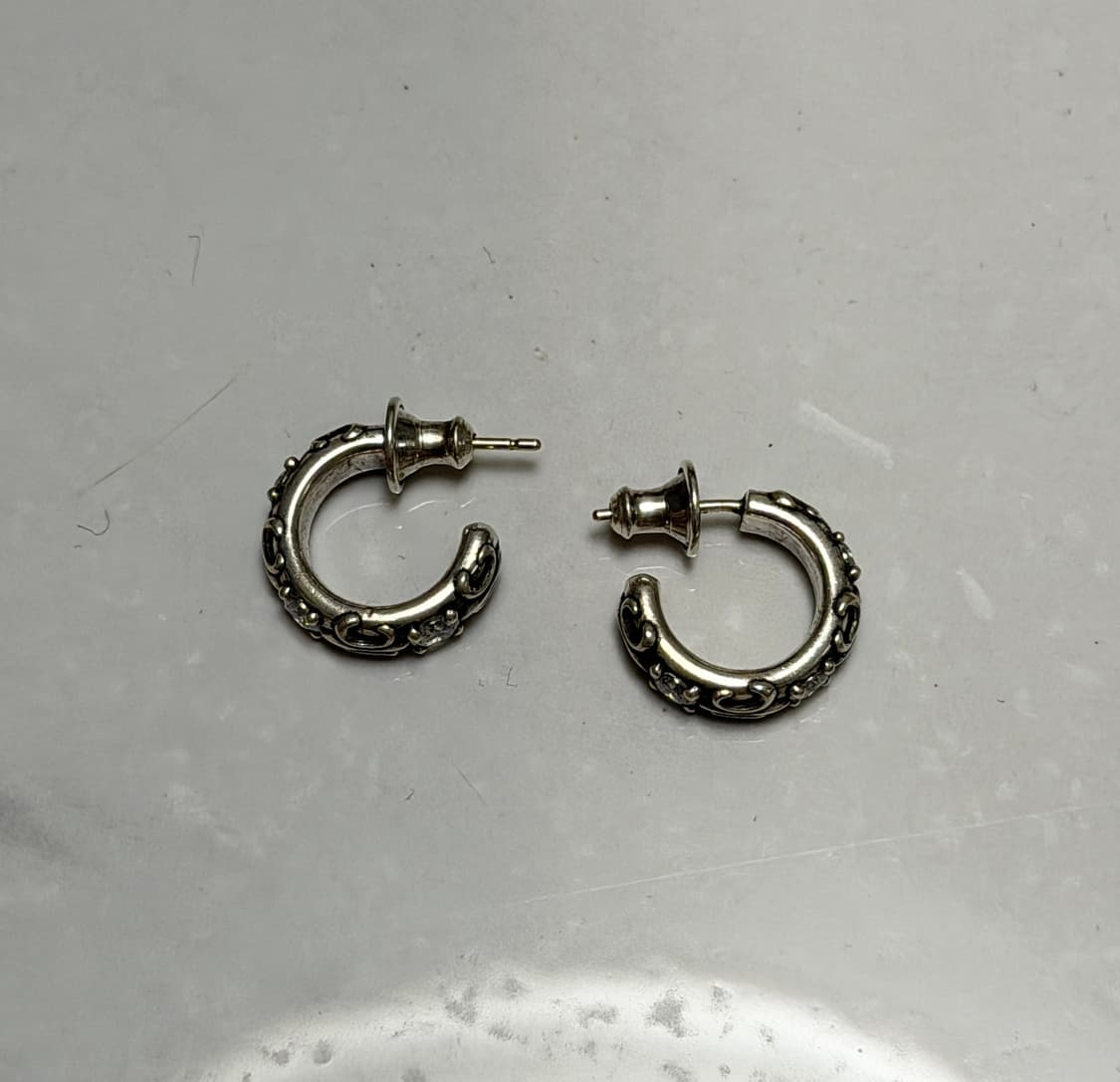 저스틴 데이비스  F.D.L. HOOP 피어스 실버 후프 귀걸이 상품이미지2