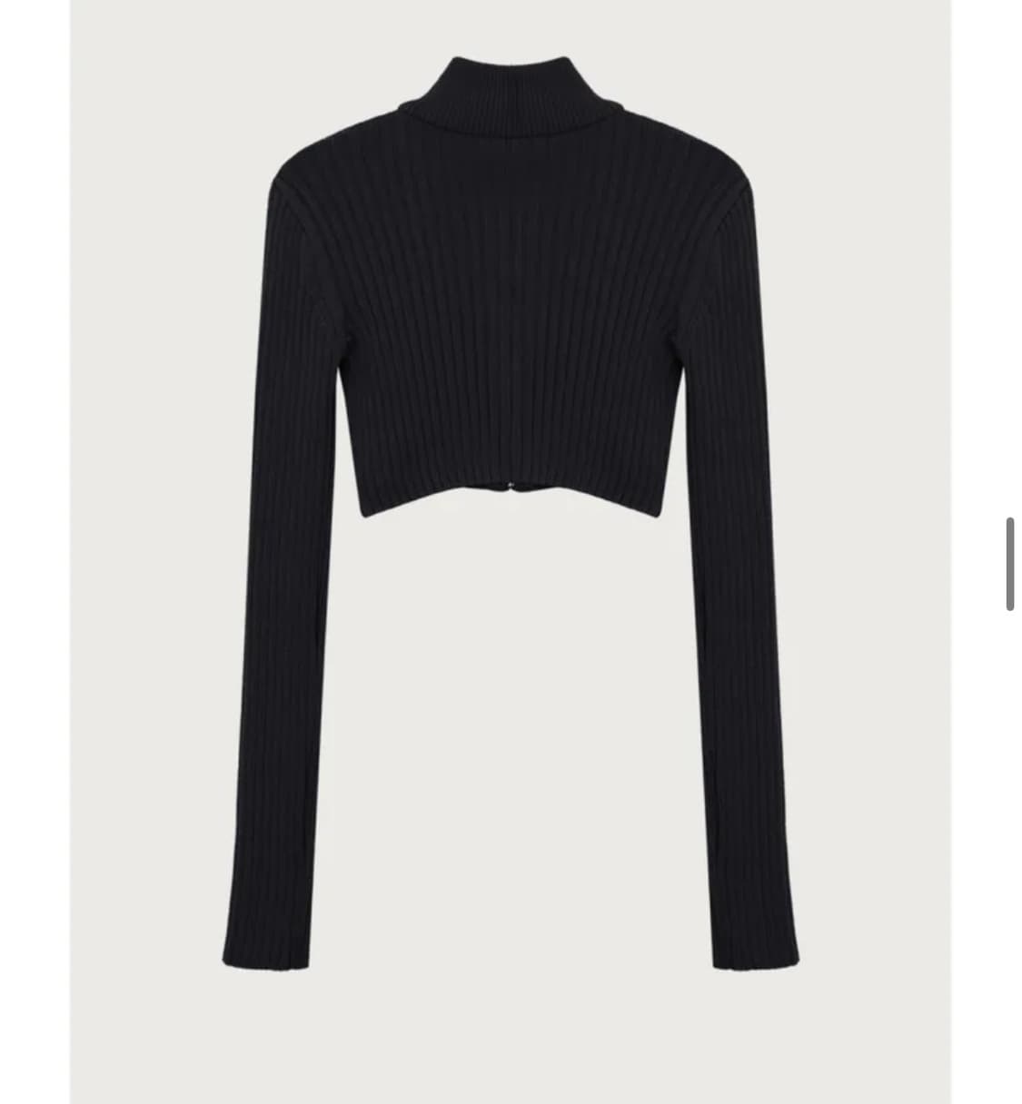 프롬웨얼 Fromwhere 립 집업 니트 상품이미지3