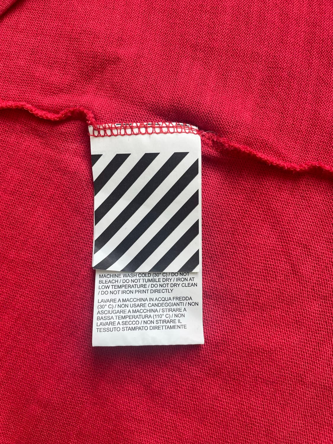 [XS] 오프화이트 모나리자 프린팅 반팔 티셔츠 오버핏 상품이미지9