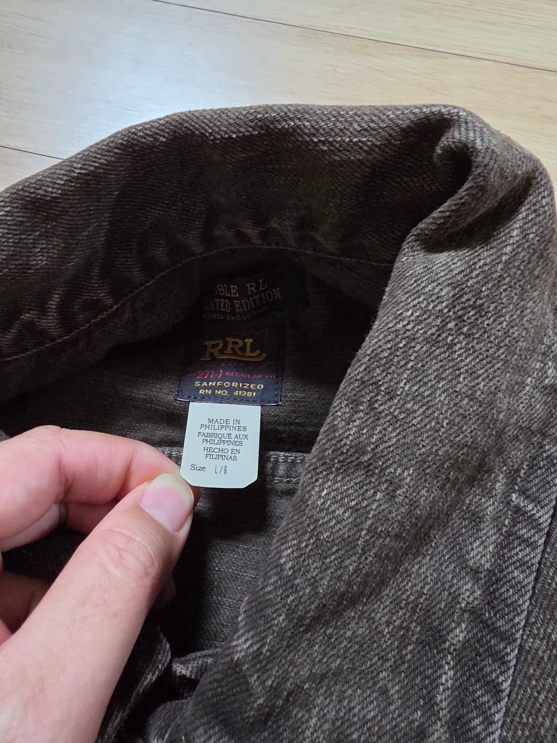 RRL LOT271 코리아익스클루시브 한정판 L사이즈 팝니다. 상품이미지4