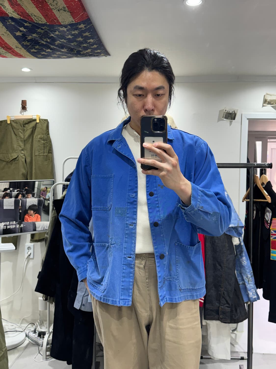 빈티지 패치워크 프렌치 워크 자켓 상품이미지10