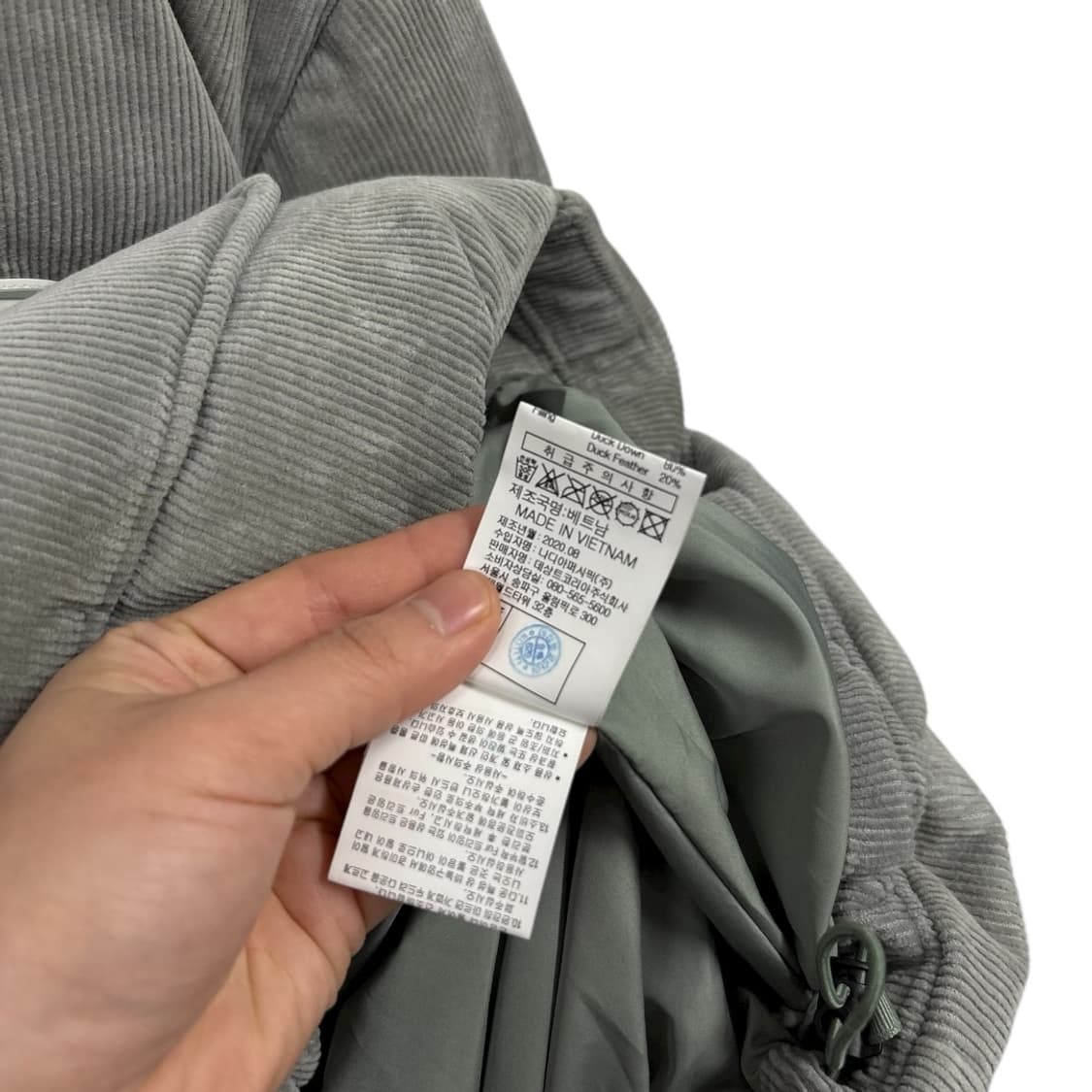 르꼬끄 코듀로이 다운패딩xl 상품이미지8