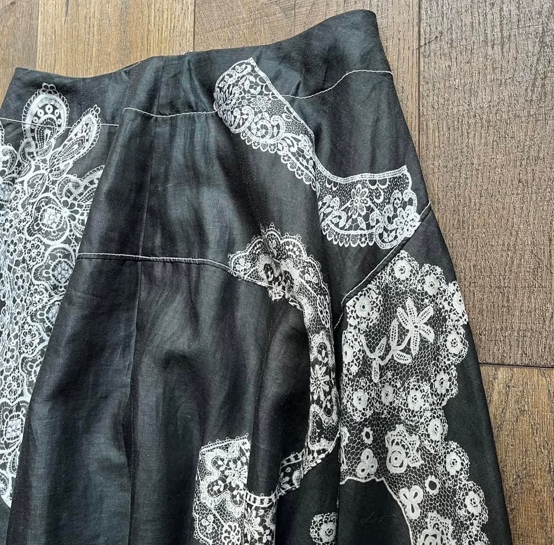 lace tranacription flare skirt 상품이미지8