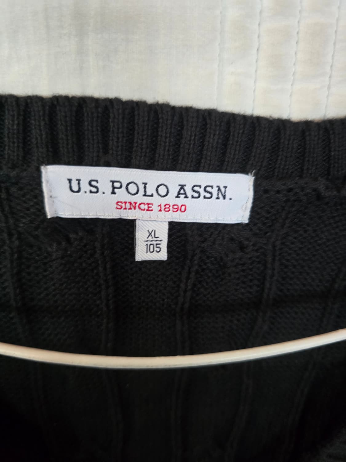 US 폴로 아슨 블랙 니트 조끼 상품이미지3