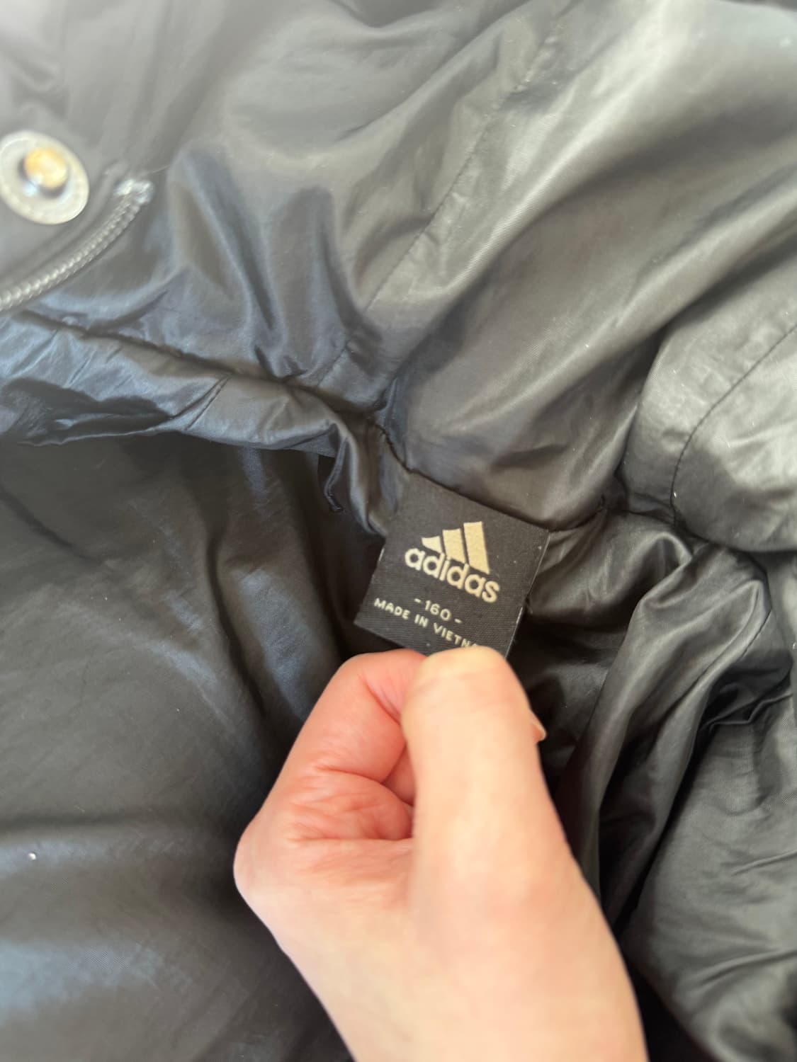 아디다스 삼선 검흰 롱패딩 상품이미지5