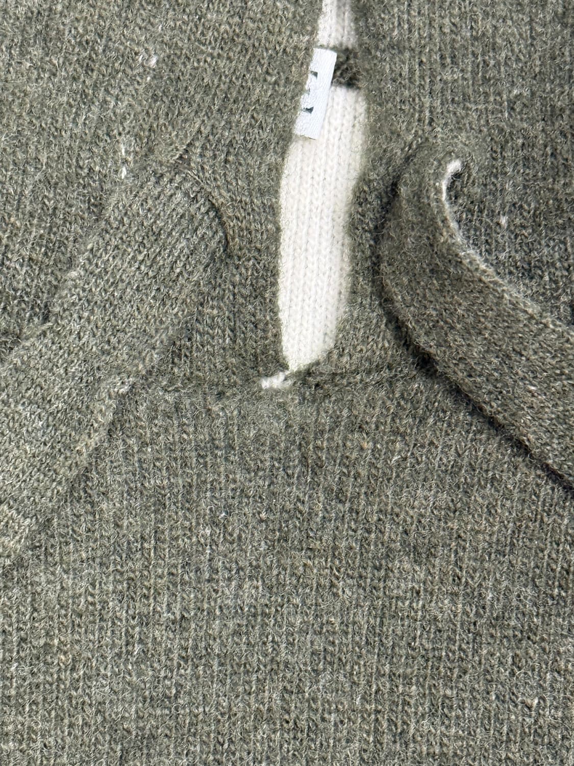 로에베 아나그램 울 후드 니트 카키 상품이미지8