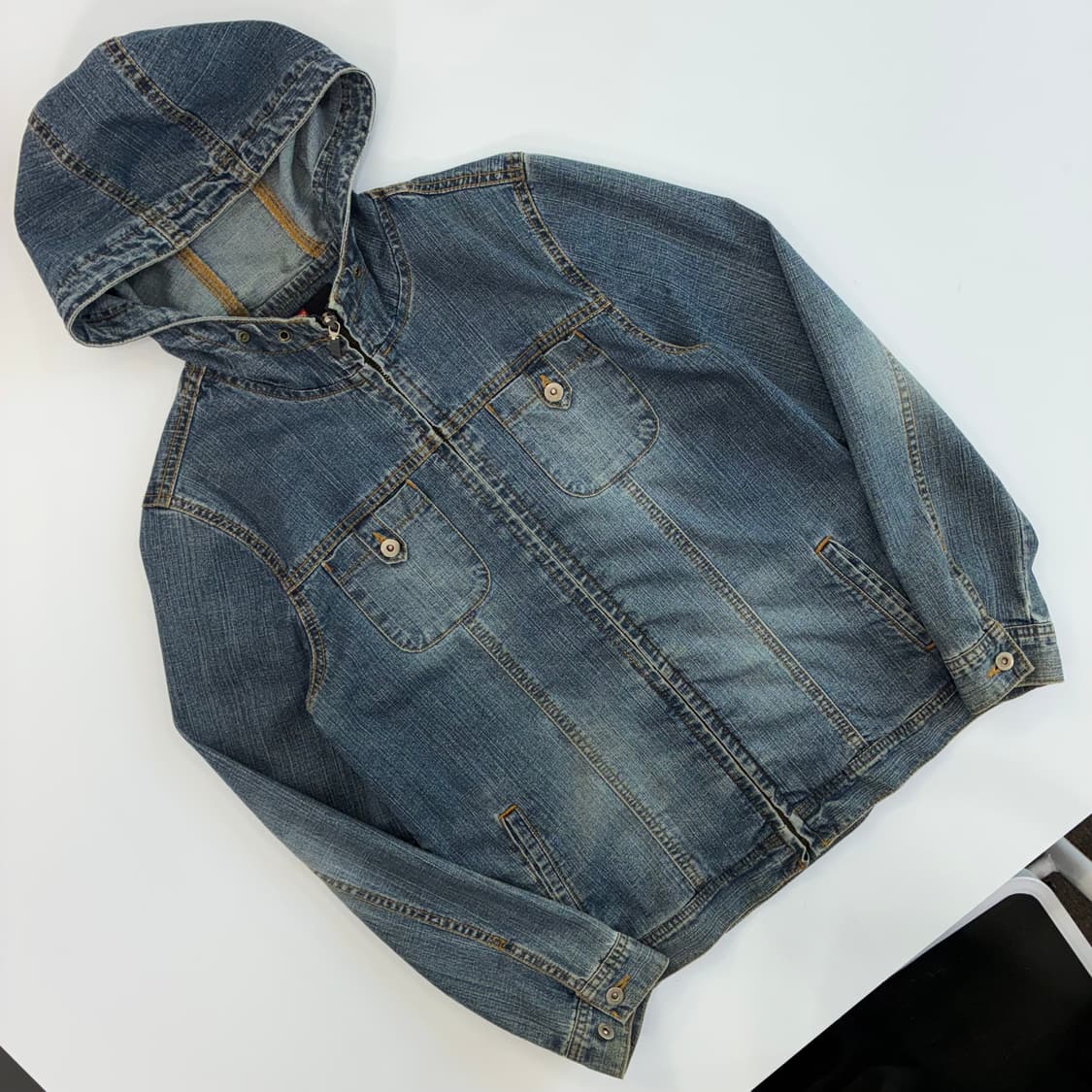 Lee  리 워시드 데님 후드 자켓  상품이미지2