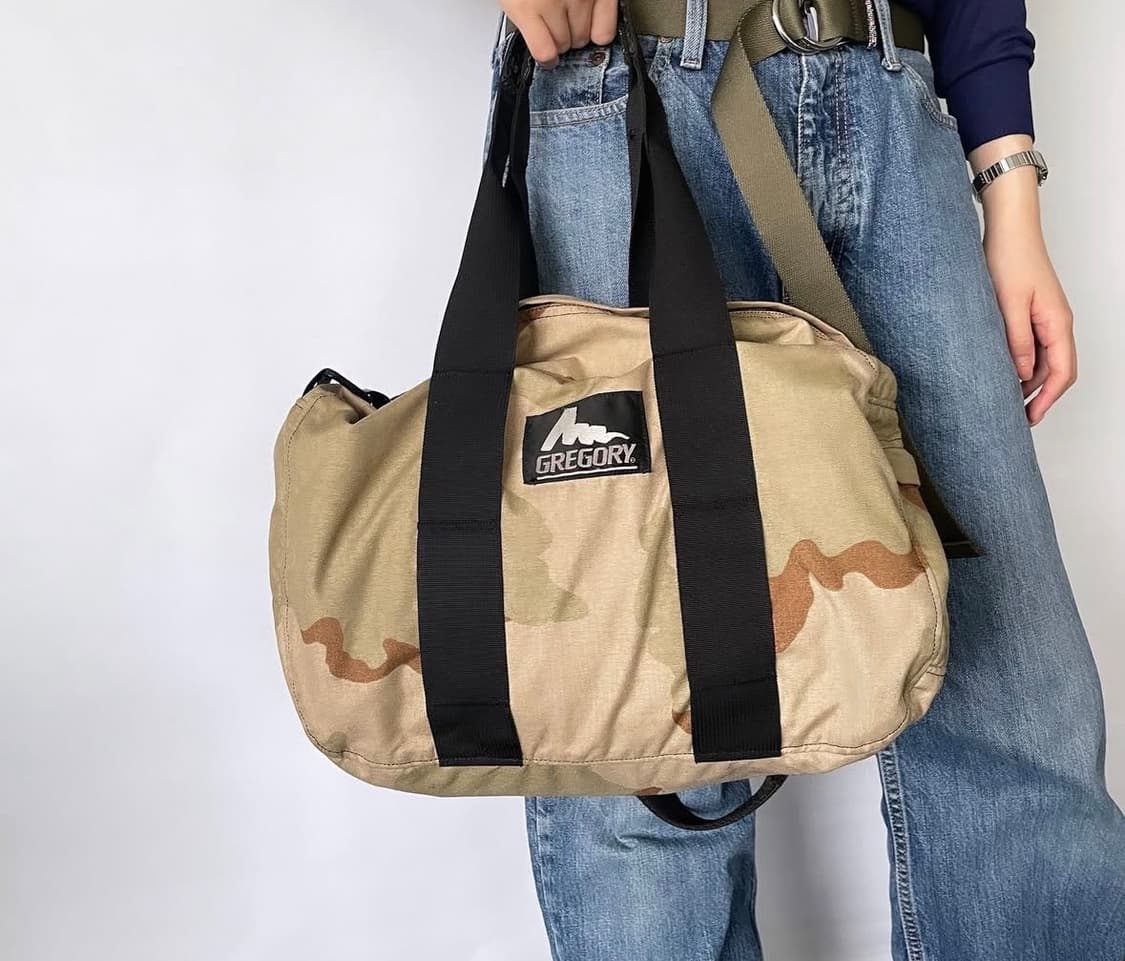 그레고리 구로고 더플백 베이지 브라운 패턴 보스턴백 XS 상품이미지6