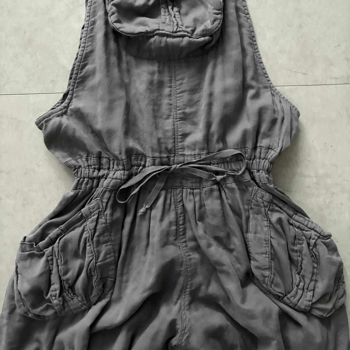 Vintage Washed Cargo Overalls Shorts 상품이미지6