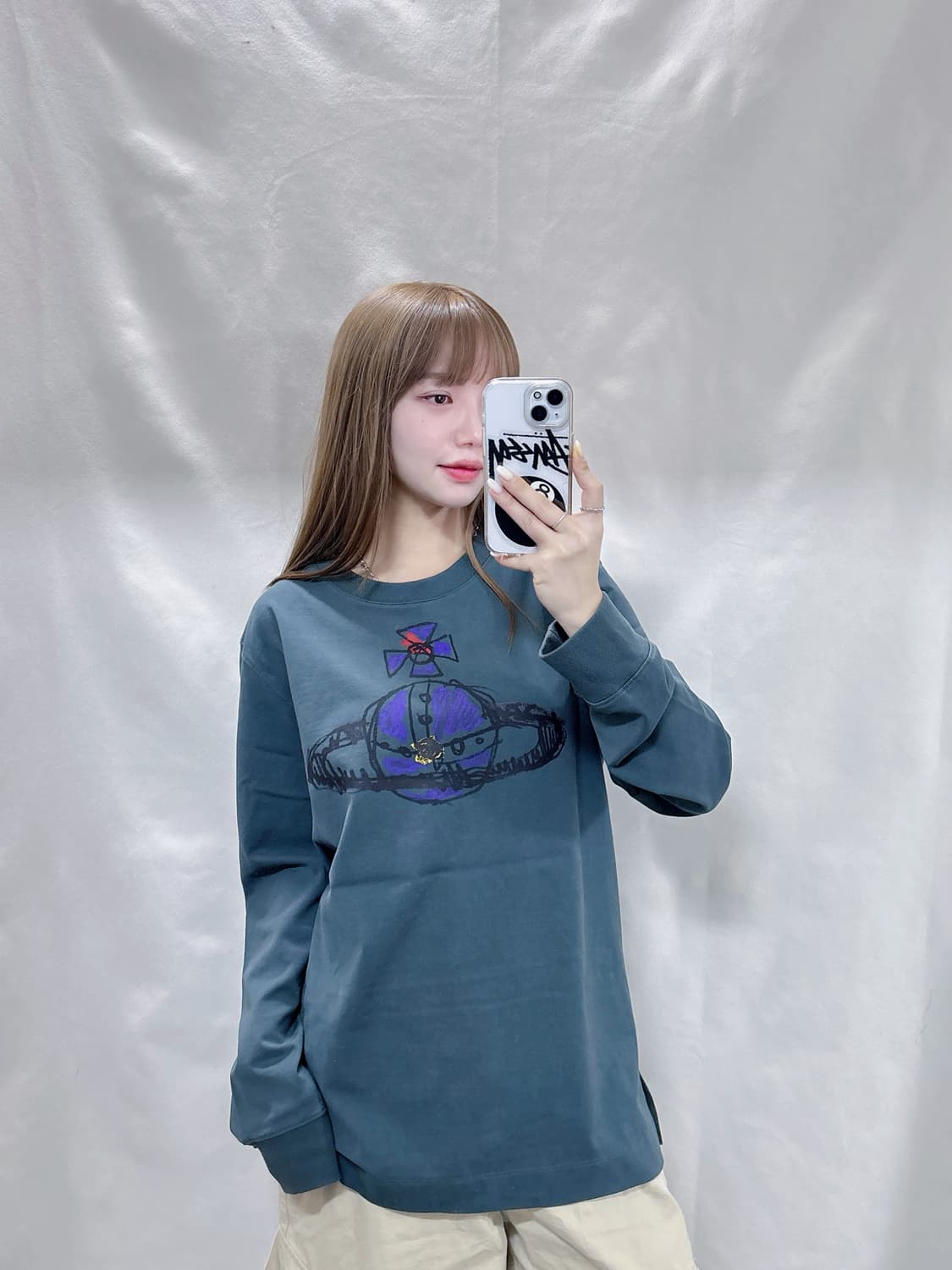 비비안웨스트우드 빅로고 슬리브  상품이미지1