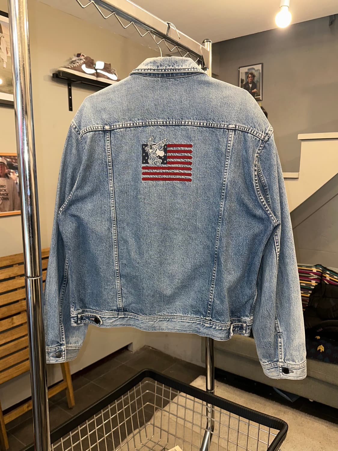 90‘s Iceberg disney American flags denim 상품이미지8