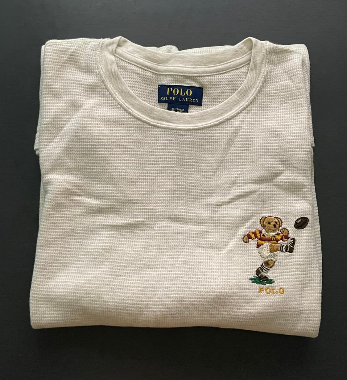 [L] 폴로 랄프로렌 폴로베어 와플 롱슬리브 긴팔 상품이미지1